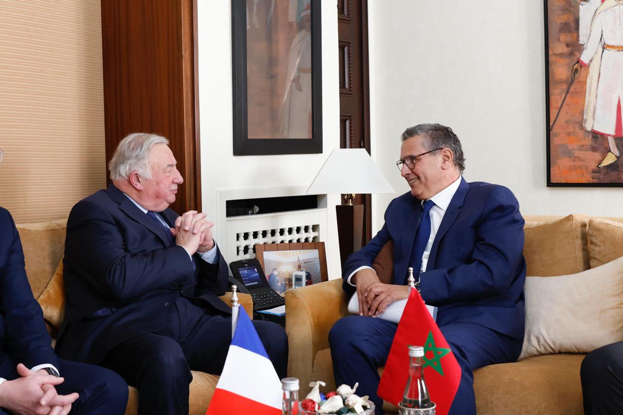 Maroc - France : Akhannouch reçoit le Président du Sénat français à Rabat